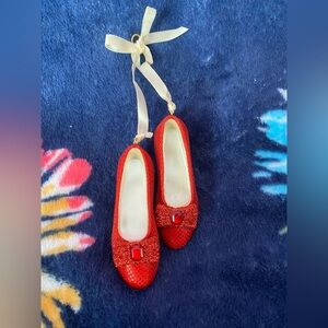 Hallmark Red and White Holiday Shoe Ornaments -NIB 2019